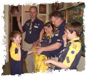 Uniform Badge Placement Cub Scout - Australian Cub Scout- Yellow